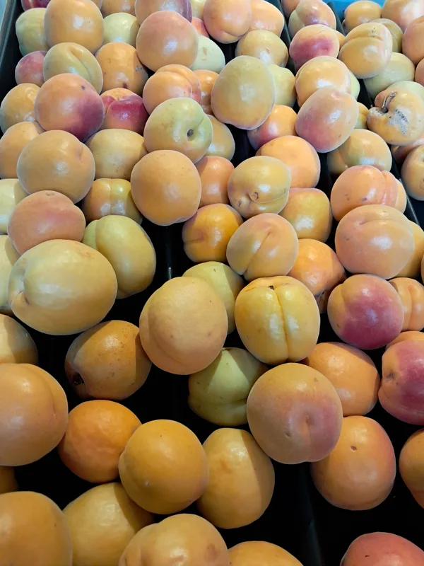 Fresh stone fruit from local farms